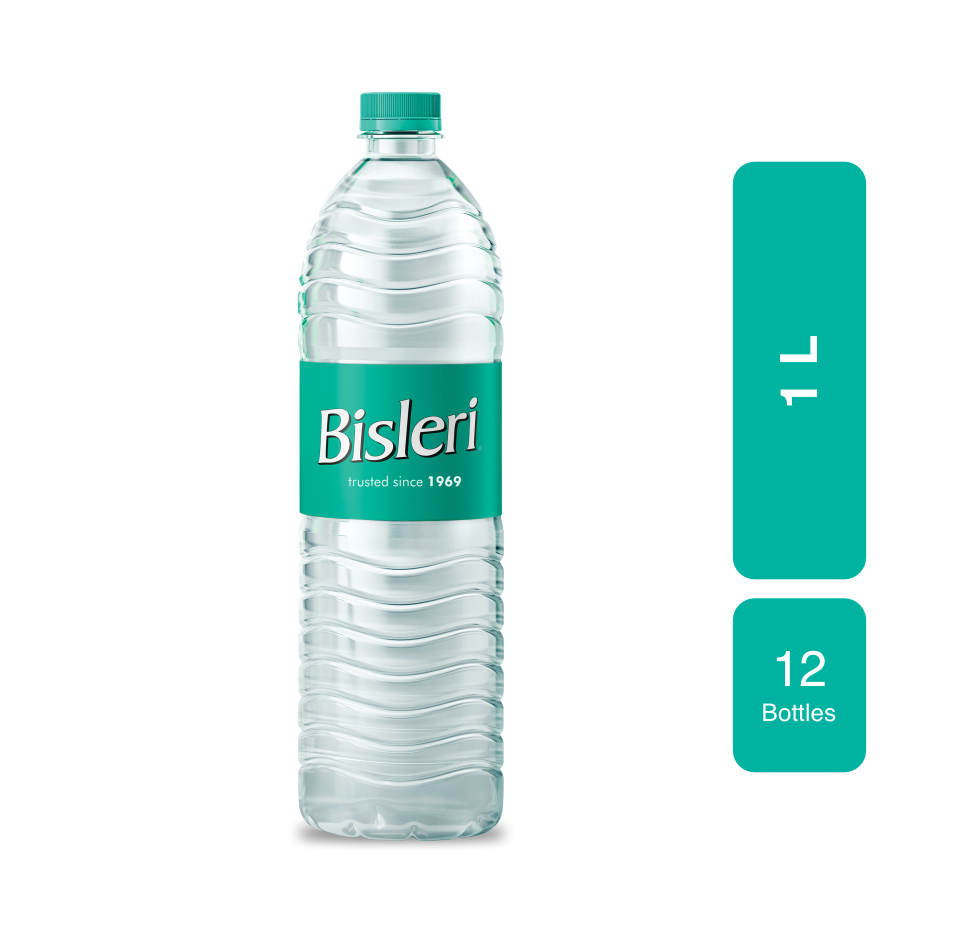Bisleri Packaged Drinking Water 1 LTR (Pack of 12)