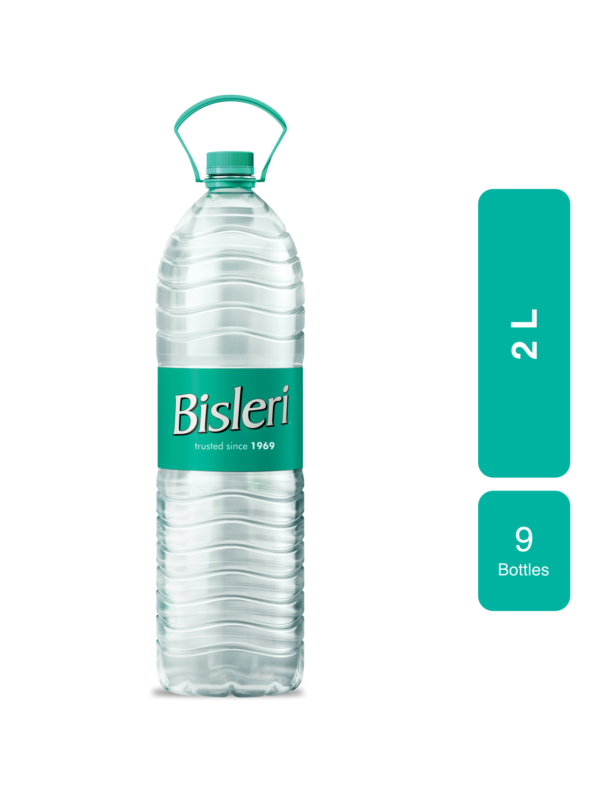 Bisleri Packaged Drinking Water 2 LTR (Pack of 9)